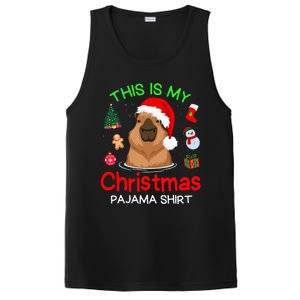 This is my Christmas Pajama Funny Capybara Xmas pjs PosiCharge Competitor Tank