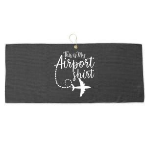 This Is My Airport Airplane Mode Traveling Vacation Gift Large Microfiber Waffle Golf Towel