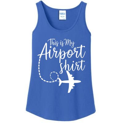 This Is My Airport Airplane Mode Traveling Vacation Gift Ladies Essential Tank