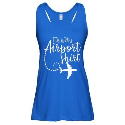 This Is My Airport Airplane Mode Traveling Vacation Gift Ladies Essential Flowy Tank