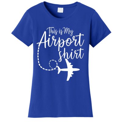 This Is My Airport Airplane Mode Traveling Vacation Gift Women's T-Shirt