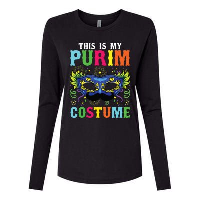 This Is My Purim Costume I Jewish Happy Purim Womens Cotton Relaxed Long Sleeve T-Shirt