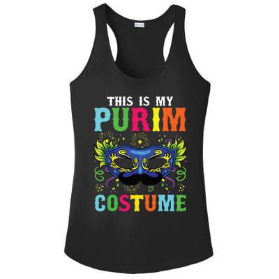 This Is My Purim Costume I Jewish Happy Purim Ladies PosiCharge Competitor Racerback Tank