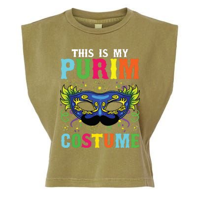 This Is My Purim Costume I Jewish Happy Purim Garment-Dyed Women's Muscle Tee