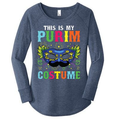 This Is My Purim Costume I Jewish Happy Purim Women's Perfect Tri Tunic Long Sleeve Shirt