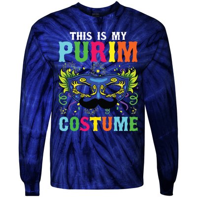 This Is My Purim Costume I Jewish Happy Purim Tie-Dye Long Sleeve Shirt