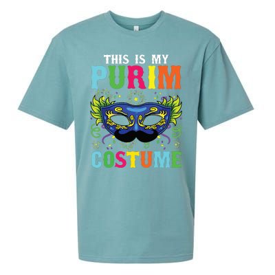 This Is My Purim Costume I Jewish Happy Purim Sueded Cloud Jersey T-Shirt