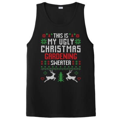 This Is My Ugly Christmas Gardening Sweater Gardener Gift PosiCharge Competitor Tank