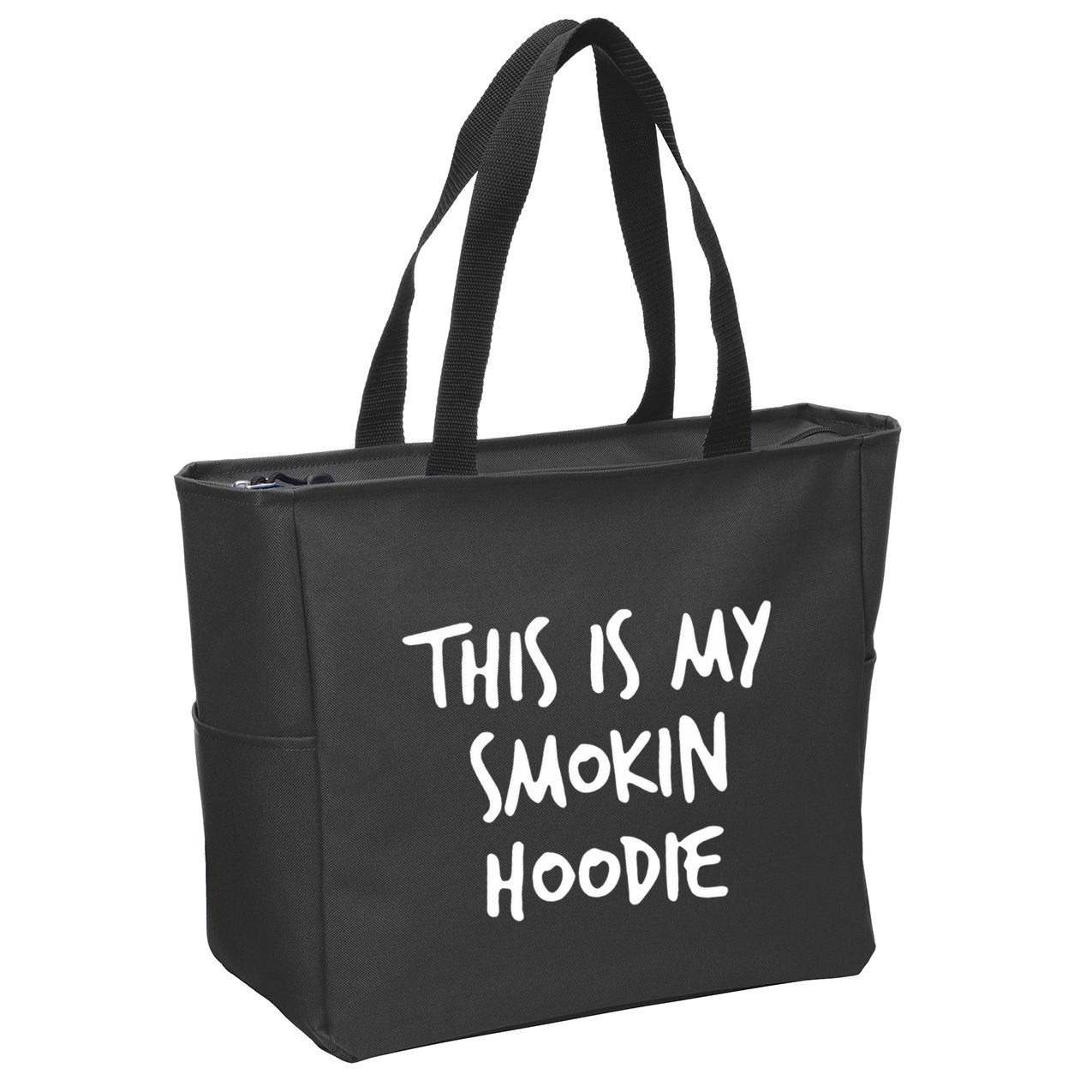 This Is My Smokin Hoodie Zip Tote Bag