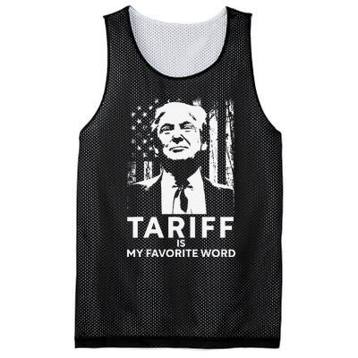 Tariff Is My Favorite Word Trump Funny Saying Mesh Reversible Basketball Jersey Tank