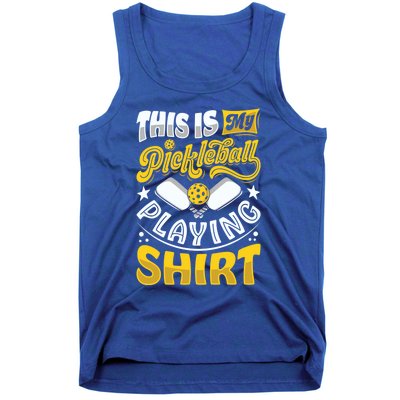 This Is My Pickleball Funny Playing Paddleball Gift Tank Top