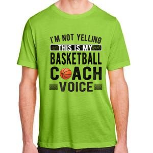 This Is My Basketball Coach Voice Basketball Coaching Gift Adult ChromaSoft Performance T-Shirt