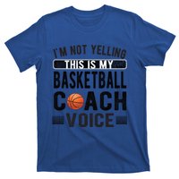 This Is My Basketball Coach Voice Basketball Coaching Gift T-Shirt