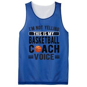 This Is My Basketball Coach Voice Basketball Coaching Gift Mesh Reversible Basketball Jersey Tank