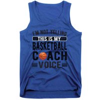 This Is My Basketball Coach Voice Basketball Coaching Gift Tank Top