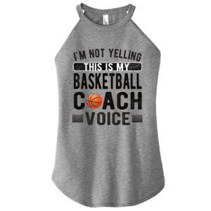 This Is My Basketball Coach Voice Basketball Coaching Gift Women's Perfect Tri Rocker Tank