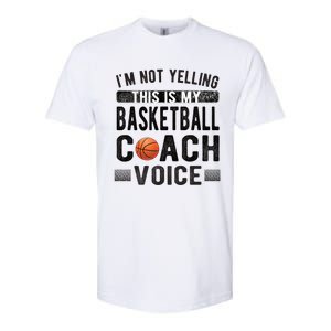 This Is My Basketball Coach Voice Basketball Coaching Gift Softstyle CVC T-Shirt