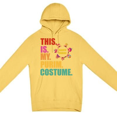 This Is My Purim Costume Funny Jewish Hataschen Gift Premium Pullover Hoodie