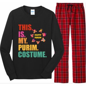 This Is My Purim Costume Funny Jewish Hataschen Gift Long Sleeve Pajama Set