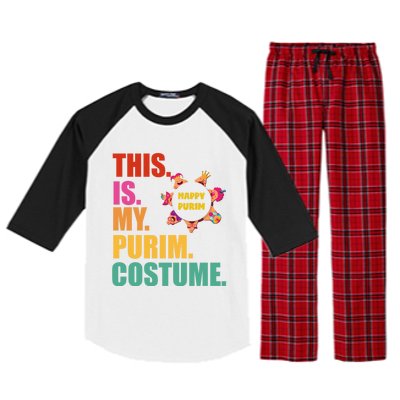 This Is My Purim Costume Funny Jewish Hataschen Gift Raglan Sleeve Pajama Set