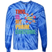 This Is My Purim Costume Funny Jewish Hataschen Gift Tie-Dye Long Sleeve Shirt