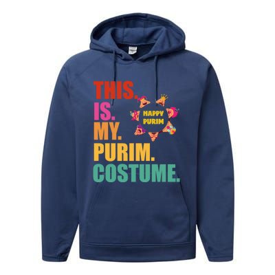 This Is My Purim Costume Funny Jewish Hataschen Gift Performance Fleece Hoodie