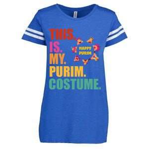 This Is My Purim Costume Funny Jewish Hataschen Gift Enza Ladies Jersey Football T-Shirt