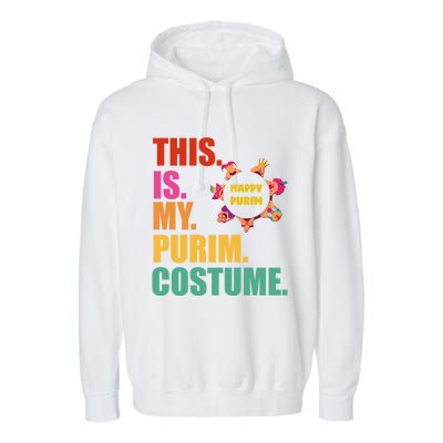 This Is My Purim Costume Funny Jewish Hataschen Gift Garment-Dyed Fleece Hoodie