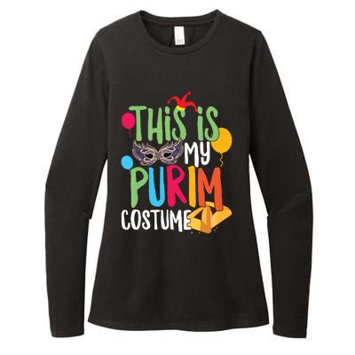 This Is My Purim Costume Jewish Happy Purim Hamantash Gift Womens CVC Long Sleeve Shirt