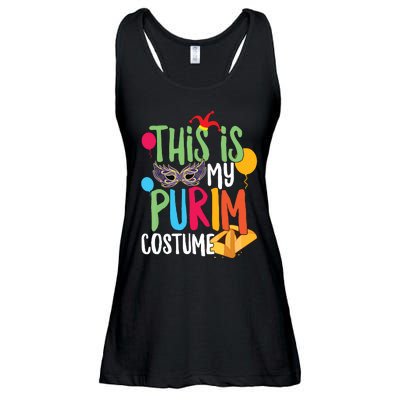 This Is My Purim Costume Jewish Happy Purim Hamantash Gift Ladies Essential Flowy Tank