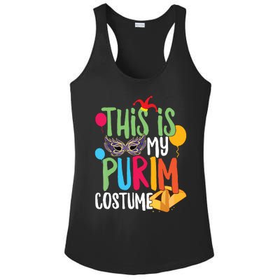 This Is My Purim Costume Jewish Happy Purim Hamantash Gift Ladies PosiCharge Competitor Racerback Tank