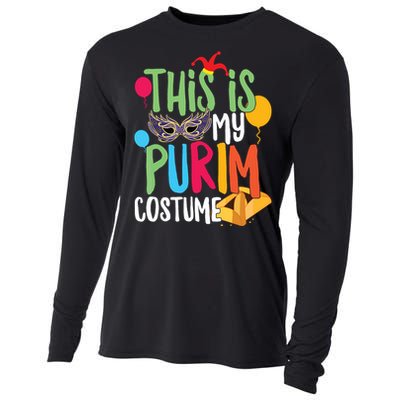 This Is My Purim Costume Jewish Happy Purim Hamantash Gift Cooling Performance Long Sleeve Crew