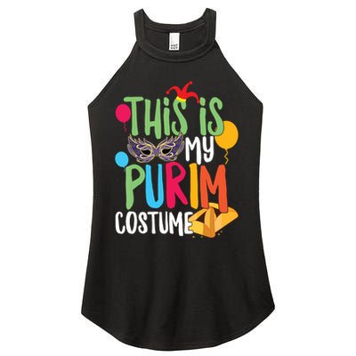 This Is My Purim Costume Jewish Happy Purim Hamantash Gift Women's Perfect Tri Rocker Tank