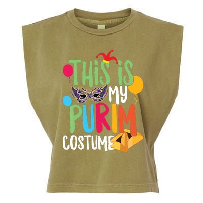 This Is My Purim Costume Jewish Happy Purim Hamantash Gift Garment-Dyed Women's Muscle Tee