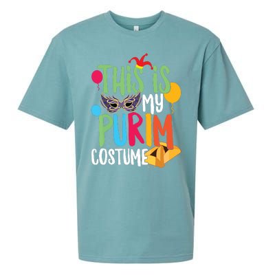 This Is My Purim Costume Jewish Happy Purim Hamantash Gift Sueded Cloud Jersey T-Shirt