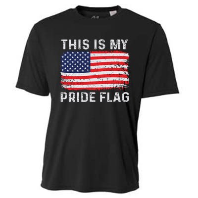 This Is My Pride Flag USA American 4th Of July Patriotic Cooling Performance Crew T-Shirt