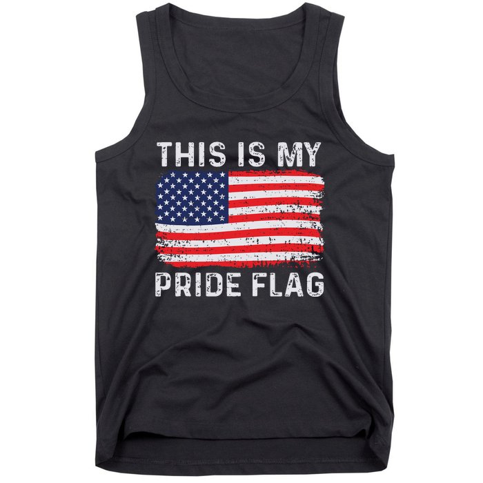 This Is My Pride Flag USA American 4th Of July Patriotic Tank Top