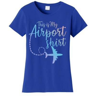 This Is My Airport Airplane Mode Traveling Vacation Gift Women's T-Shirt