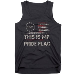 This Is My Pride Flag USA American 4th of July Patriotic Tank Top