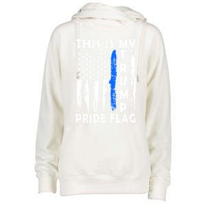 This Is My Pride Flag American 4th Of July Pro Trump Gift Womens Funnel Neck Pullover Hood