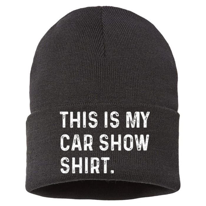 This Is My Car Show Sustainable Knit Beanie