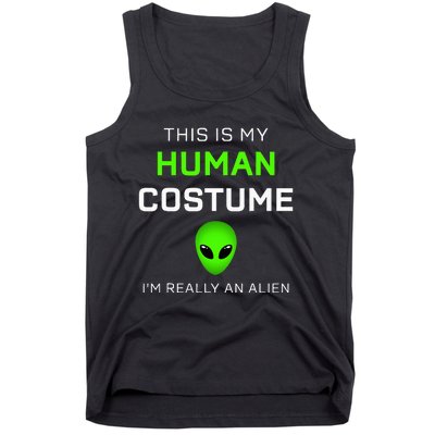 This Is My Human Costume For Alien Halloween Tank Top