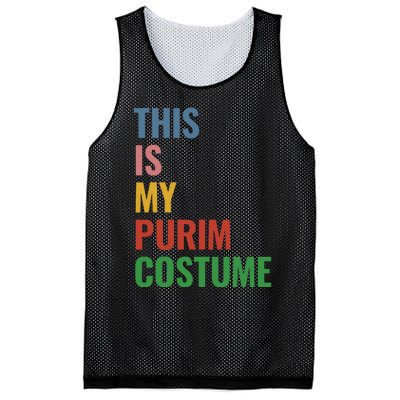 This Is My Purim Costume Mesh Reversible Basketball Jersey Tank