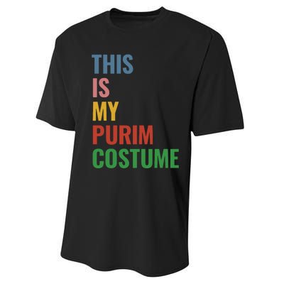 This Is My Purim Costume Performance Sprint T-Shirt