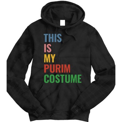 This Is My Purim Costume Tie Dye Hoodie