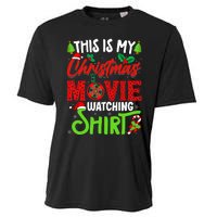 This Is My Christmas Movie Watching Xmas Movie Cooling Performance Crew T-Shirt