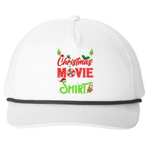 This Is My Christmas Movie Watching Xmas Movie Snapback Five-Panel Rope Hat