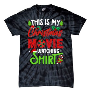 This Is My Christmas Movie Watching Xmas Movie Tie-Dye T-Shirt