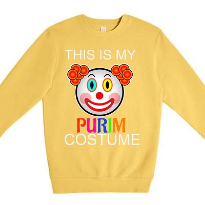 This Is My Purim Costume Funny Cute Gift Premium Crewneck Sweatshirt