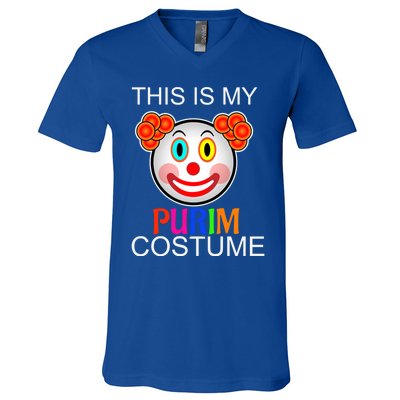 This Is My Purim Costume Funny Cute Gift V-Neck T-Shirt